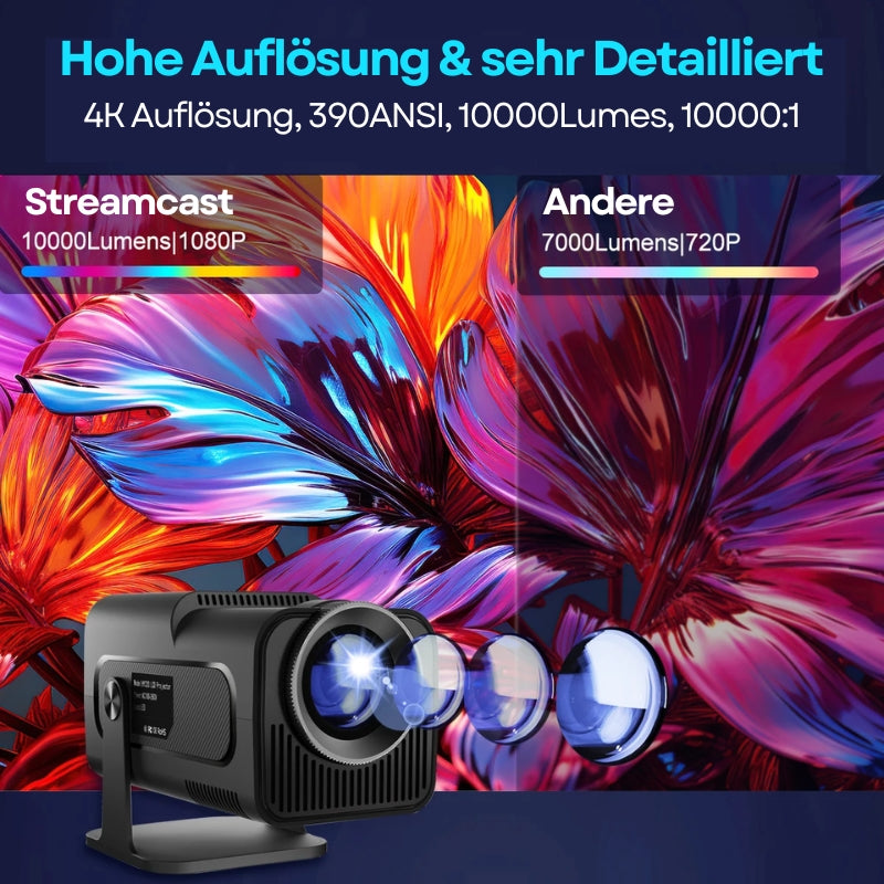 Streamcast - Der 4K Projektor mit allen Apps