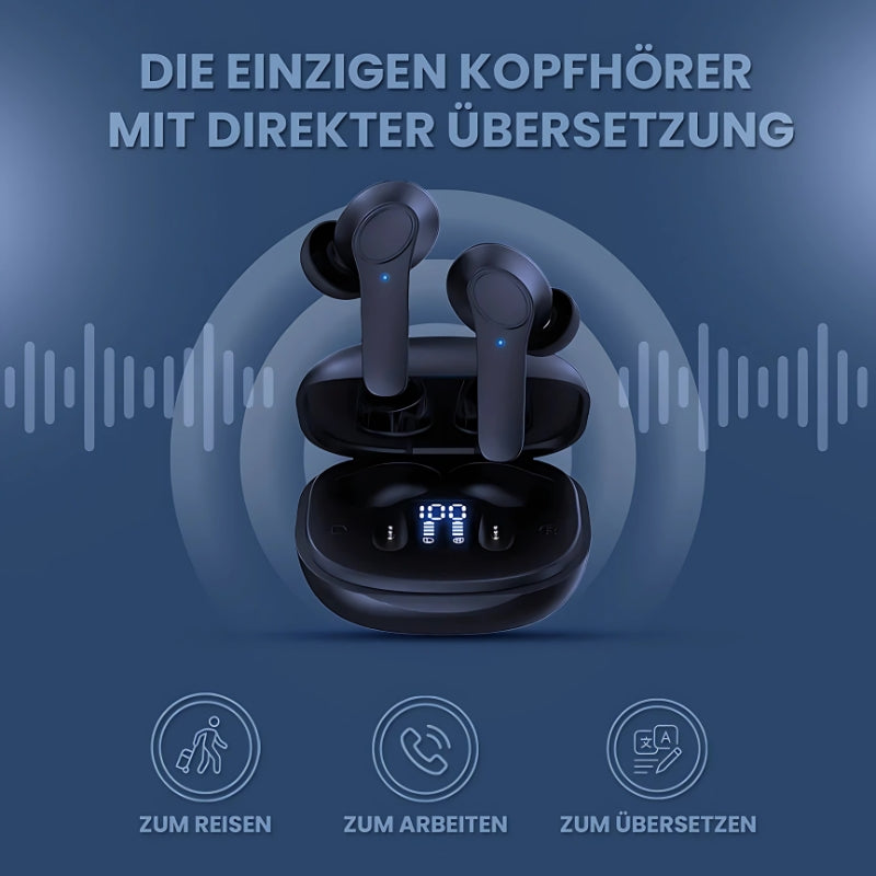 IntelPods™ Kopfhörer mit direktem Übersetzer