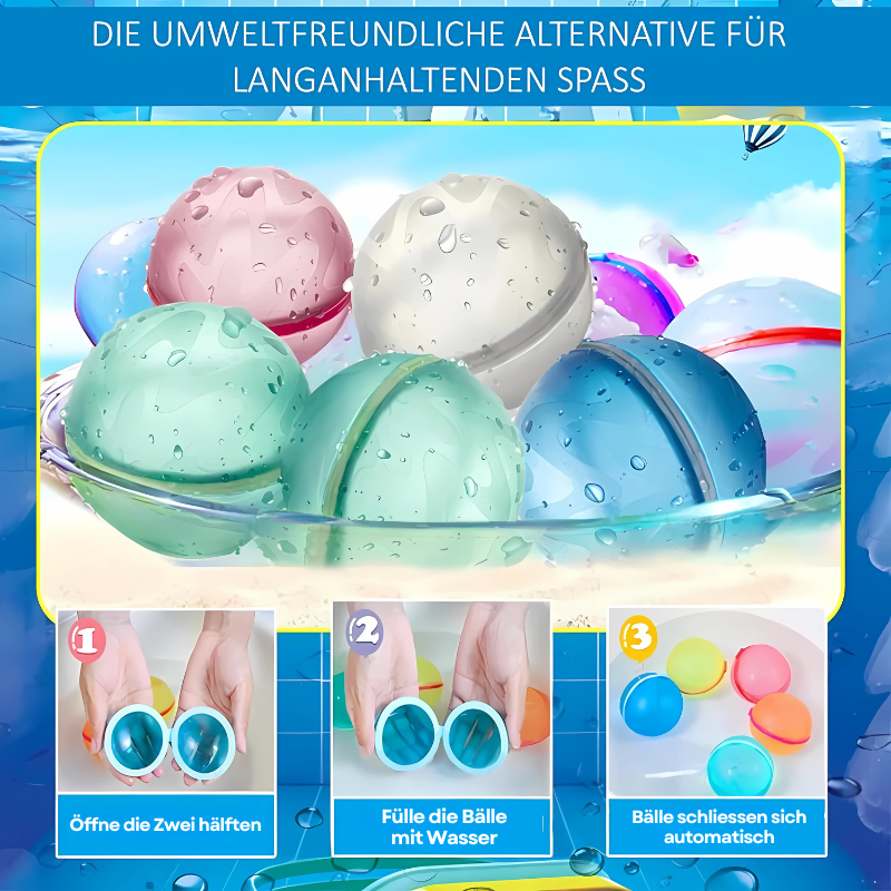 SPLASH - Wiederauffüllbare Wasserbomben